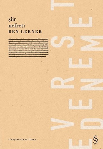 Şiir Nefreti - Ben Lerner - Everest Yayınları