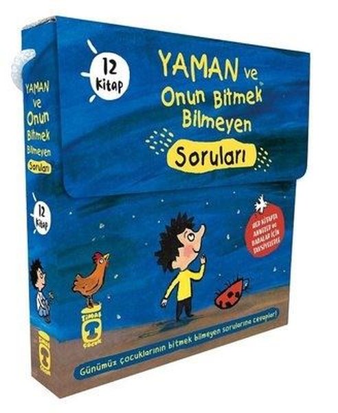 Yaman ve Onun Bitmek Bilmeyen Soruları Seti - 12 Kitap Takım Kutulu - Timaş Çocuk