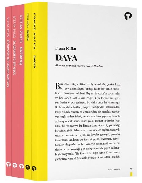 Yetişkin Klasikleri - Kafka ve Stefan Zweig Seti - 5 Kitap Takım - Kolektif  - Turkuvaz Kitap