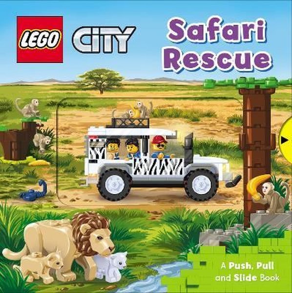LEGO City Safari Rescue: A Push Pull and Slide Book (LEGO City. Push Pull and Slide Books 5) - Kolektif  - Macmillan Childrens Books