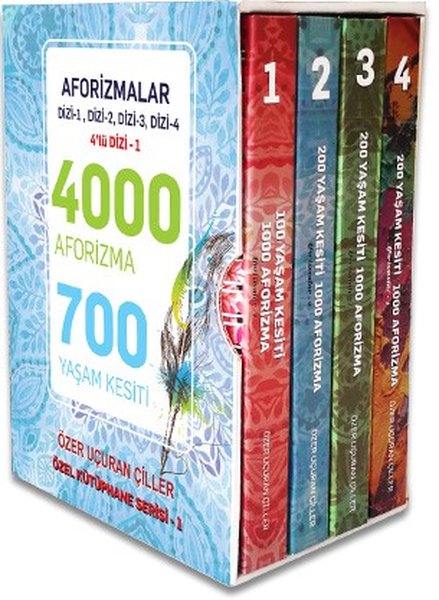 Aforizmalar Serisi-4 Kitap Takım Kutulu - Özer Uçuran Çiller - Marnet Yayıncılık