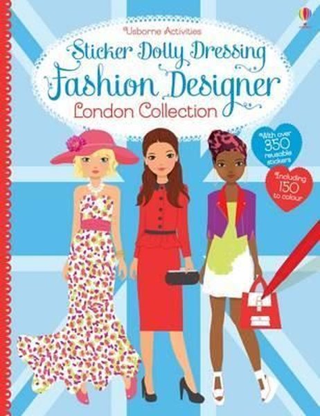 Sticker Dolly Dressing Fashion Designer London - Fiona Watt - Usborne