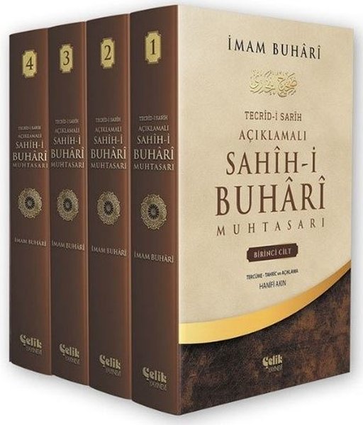 Sahih-i Buhari Muhatasarı Seti - 4 Kitap Takım - Kutulu - İmam Buhari - Çelik Yayınevi