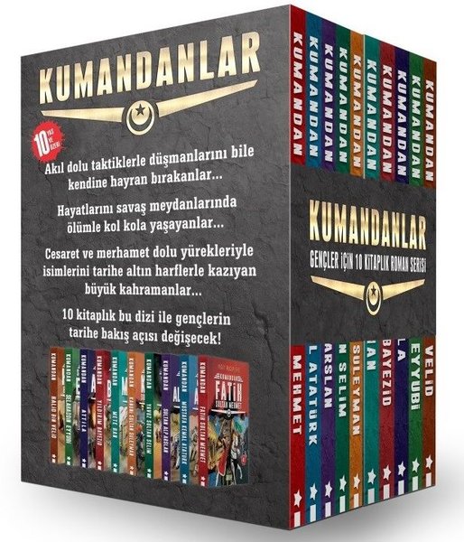 Kumandanlar Seti - Kutulu - 10 Kitap Takım - Yiğit Recep Efe - Acayip