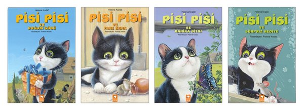 Pisi Pisi Seti - 4 Kitap Takım - Helena Kraljic - Eksik Parça Yayınları