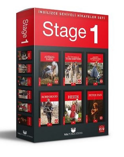 İngilizce Seviyeli Hikayeler Seti - Stage-1 - Kolektif  - MK Publications