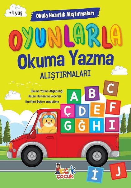 Oyunlarla Okuma Yazma Alıştırmaları - Okula Hazırlık Alıştırmaları - Kolektif  - Bıcırık Yayınları