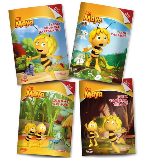 Arı Maya Öykü Kitapları Seti - 4 Kitap Takım - Kolektif  - Burhan Yayıncılık