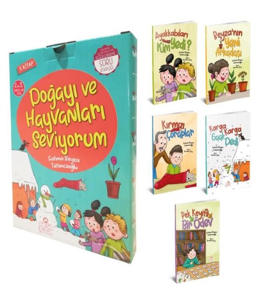 Doğayı ve Hayvanları Seviyorum Serisi Seti - 5 Kitap Takım - Fatma Beyza Tütüncüoğlu - Nesil Çocuk Yayınları
