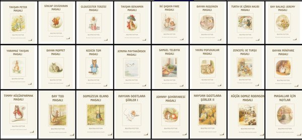 Beatrix Potter Masalları Seti - 24 Kitap Takım - Beatrix Potter - Everest Yayınları