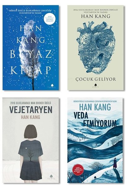 Han Kang Seti - 4 Kitap Takım - Han Kang - April Yayıncılık