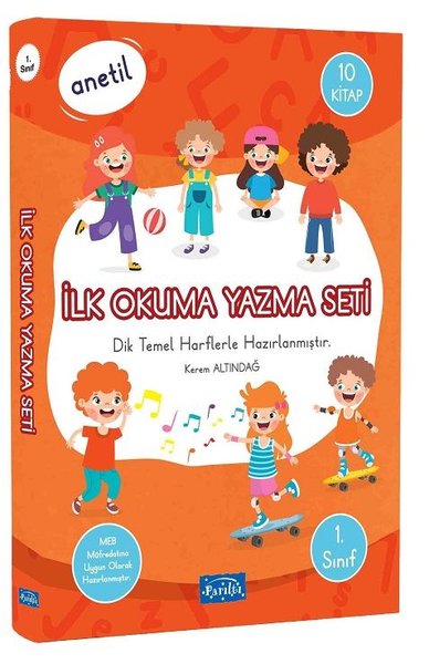 Anetil - İlk Okuma Yazma Seti - 10 Kitap Takım - Kerem Altındağ - Parıltı Yayınları