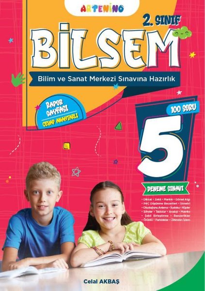 2. Sınıf 2025 Bilsem Sınavına Hazırlık 5'li Deneme Sınavı - Celal Akbaş - Artenino Yayıncılık