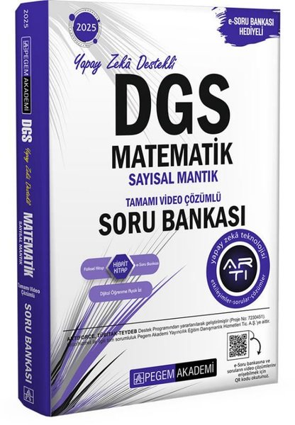 2025 DGS Matematik Sayısal Mantık Tamamı Video Çözümlü Soru Bankası - Necati Tonga - Pegem Akademi Yayıncılık