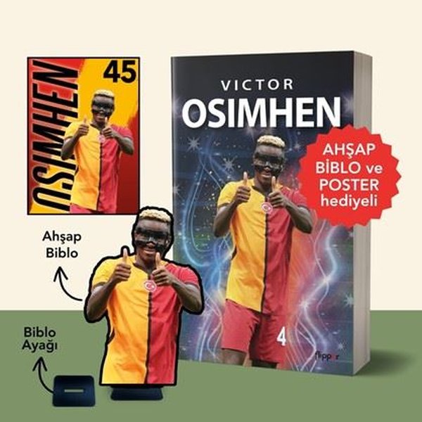 Victor Osimhen - Biblo ve Poster Hediyeli! - Kerem Tek - Flipper Yayıncılık