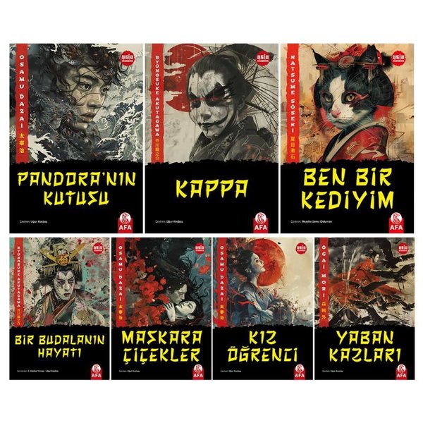 Asya Klasikleri Seti - 7 Kitap Takım - Natsume Söseki - Afa Kitap