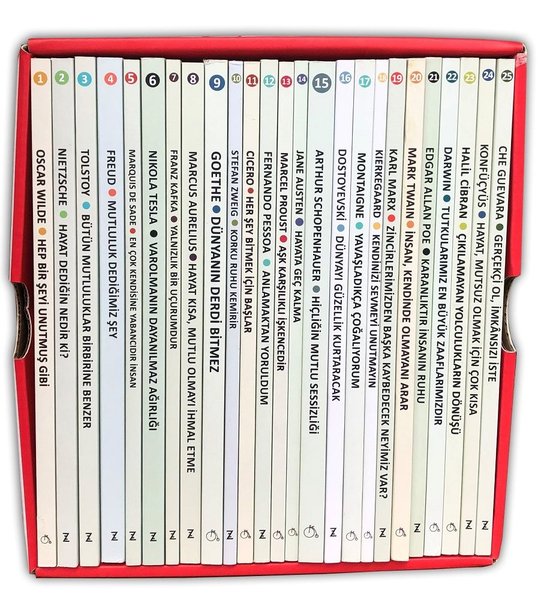 Aforizmalar Seti - Kutulu - 25 Kitap Takım