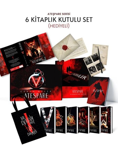 Ateşpare Seti - 6 Kitap Takım - Hediyeli Kutu