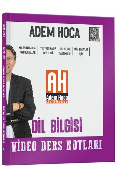 Adem Hoca Tüm Sınavlar İçin Dil Bilgisi Video Ders Kitabı