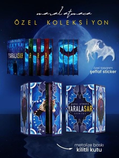 Yaralasar Serisi - Yan Boyamalı Kilitli Özel Koleksiyon Seti - 4 Kitap Takım - Kutulu