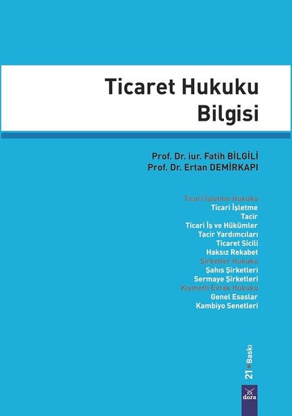 Ticaret Hukuku Bilgisi - Dora Yayıncılık - Image 1