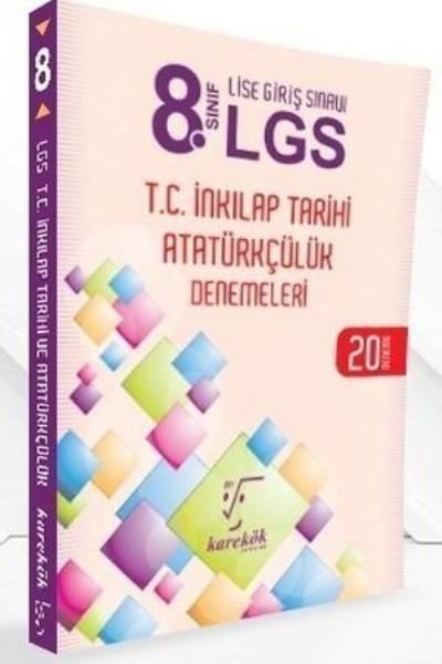 8.Sınıf LGS T.C. İnkılap Tarihi ve Atatürkçülük Denemeleri 20 Deneme - Karekök Eğitim Yayınları - Image 1