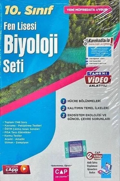 10.Sınıf Biyoloji Fen Lisesi Set - Çap Yayınları - Image 1