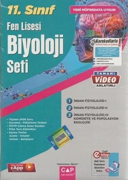 11.Sınıf Biyoloji Fen Lisesi Set - Çap Yayınları - Image 1