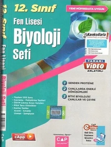 12.Sınıf Biyoloji Fen Lisesi Set - Çap Yayınları - Image 1