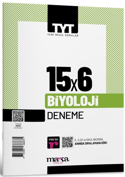2025 TYT Biyoloji 15 Deneme Tamamı Video Çözümlü - Marka Yayınları - Image 1