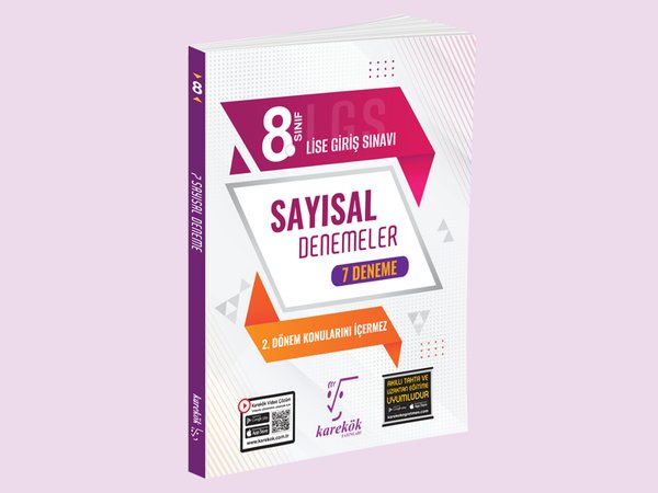 2023 8.Sınıf LGS 1.Dönem Sayısal Deneme 7'li - Karekök Eğitim Yayınları - Image 1