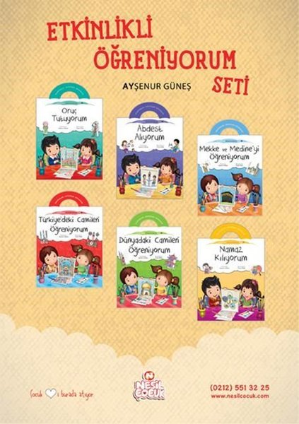 Etkinlikli Öğreniyorum Seti - 6 Kitap Takım - Nesil Çocuk Yayınları - Image 1