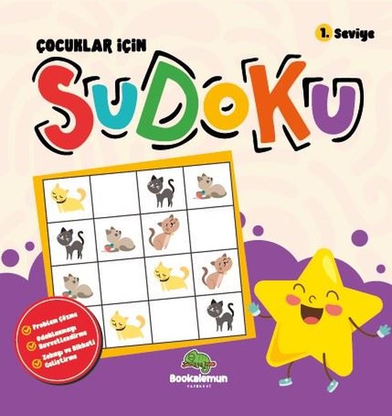 Çocuklar İçin Sudoku 1.Seviye - Bookalemun Yayınları - Image 1
