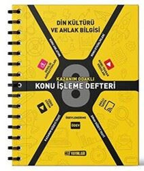 8. Sınıf Din Kültürü ve Ahlak Bilgisi Konu İşleme Defteri - Hız Yayınları - Image 1