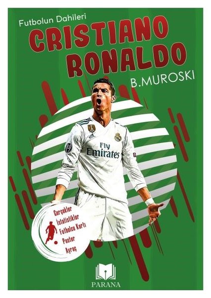 Cristiano Ronaldo - Futbolun Dahileri - Gerçek İstatistikler - Futbolcu Kartı - Poster Ayraç Hediyel - Parana - Image 1