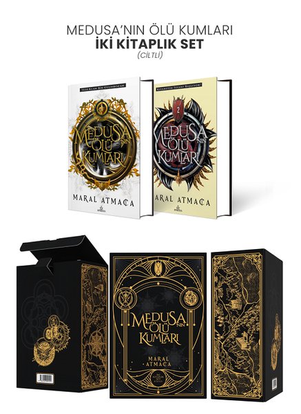 Medusa'nın Ölü Kumları Seti - 2 Kitap Takım - Kutulu - Ephesus Yayınları - Image 1