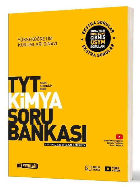 TYT Kimya Soru Bankası - Hız Yayınları - Image 1