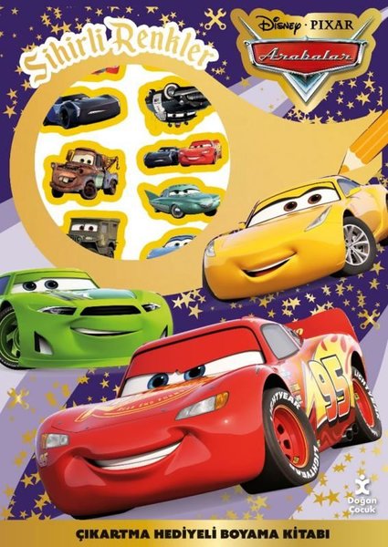 Disney Pixar Arabalar - Sihirli Renkler Çıkartma Hediyeli Boyama Kitabı - Doğan Çocuk - Image 1