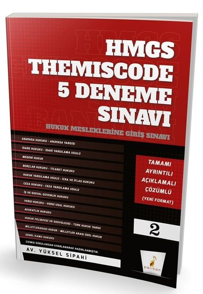 HMGS Themiscode 5 Deneme Sınavı - Hukuk Mesleklerine Giriş Sınavı - Pelikan Yayınları - Image 1