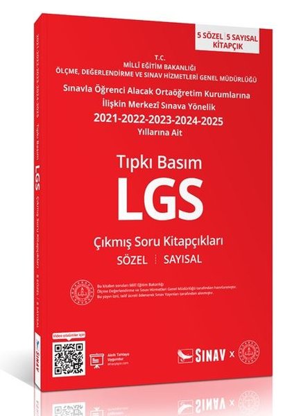 8.Sınıf LGS Tıpkı Basım Son 5 Yıl Çıkmış Soru Kitapçıkları - Sınav Yayınları - Image 1