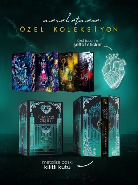 Ötanazi Okulu Serisi - Yan Boyamalı Kilitli Özel Koleksiyon Seti - 4 Kitap Takım - Kutulu - Ephesus Yayınları - Image 1