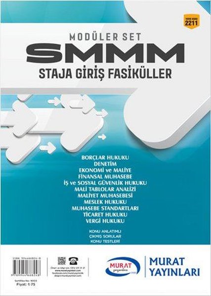 Modüler Set SMMM Staja Giriş Fasiküller 2211